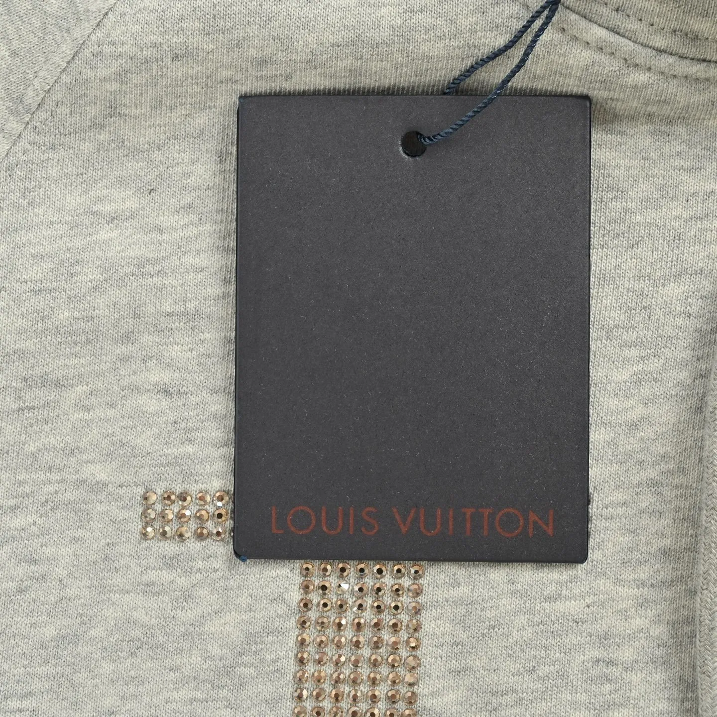 Louis Vuitton/Louis Vuitton 25Fw hot diamond letter logo hooded sweatshirt